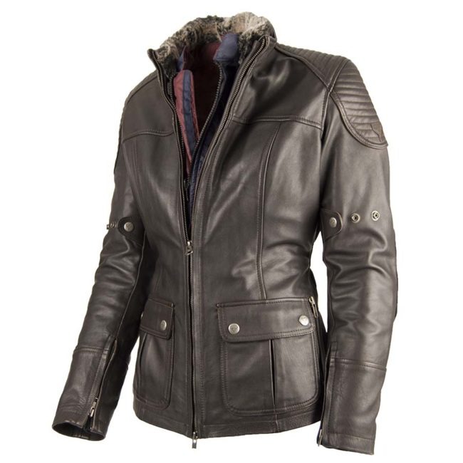 Chaqueta moto invierno cafe racer MUJER LEGEND II frente