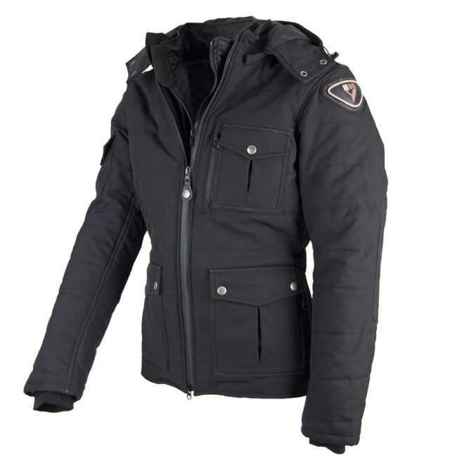 Chaqueta moto invierno cafe racer hombre urban iii man negra