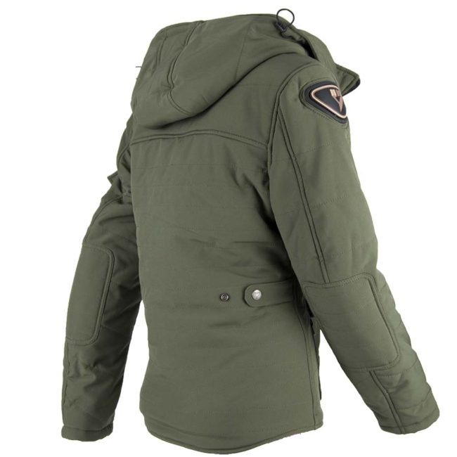 Chaqueta moto invierno cafe racer mujer urban III lady verde españda