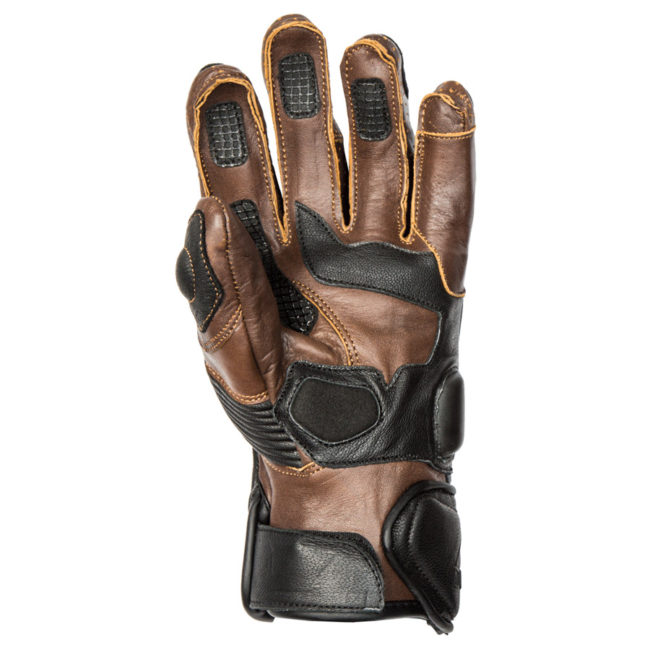 guantes-cafe-racer-moto-verano-rider-marrón-negro