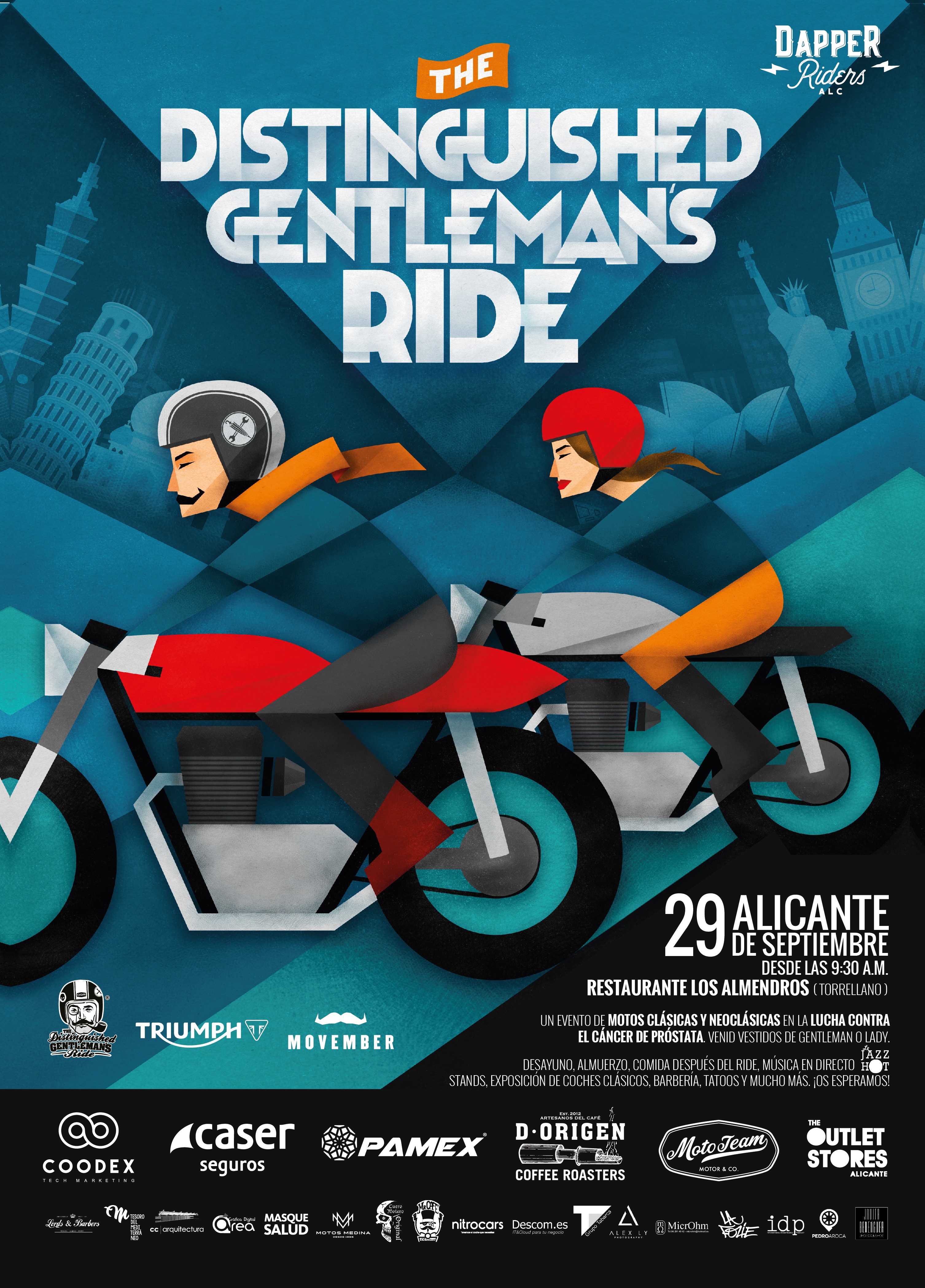 Cartel Dapper Riders Alicante 2019